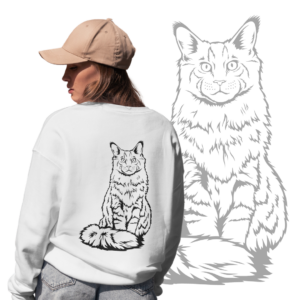 Read more about the article „Maine Coon Katze“ SVG Plotterdatei