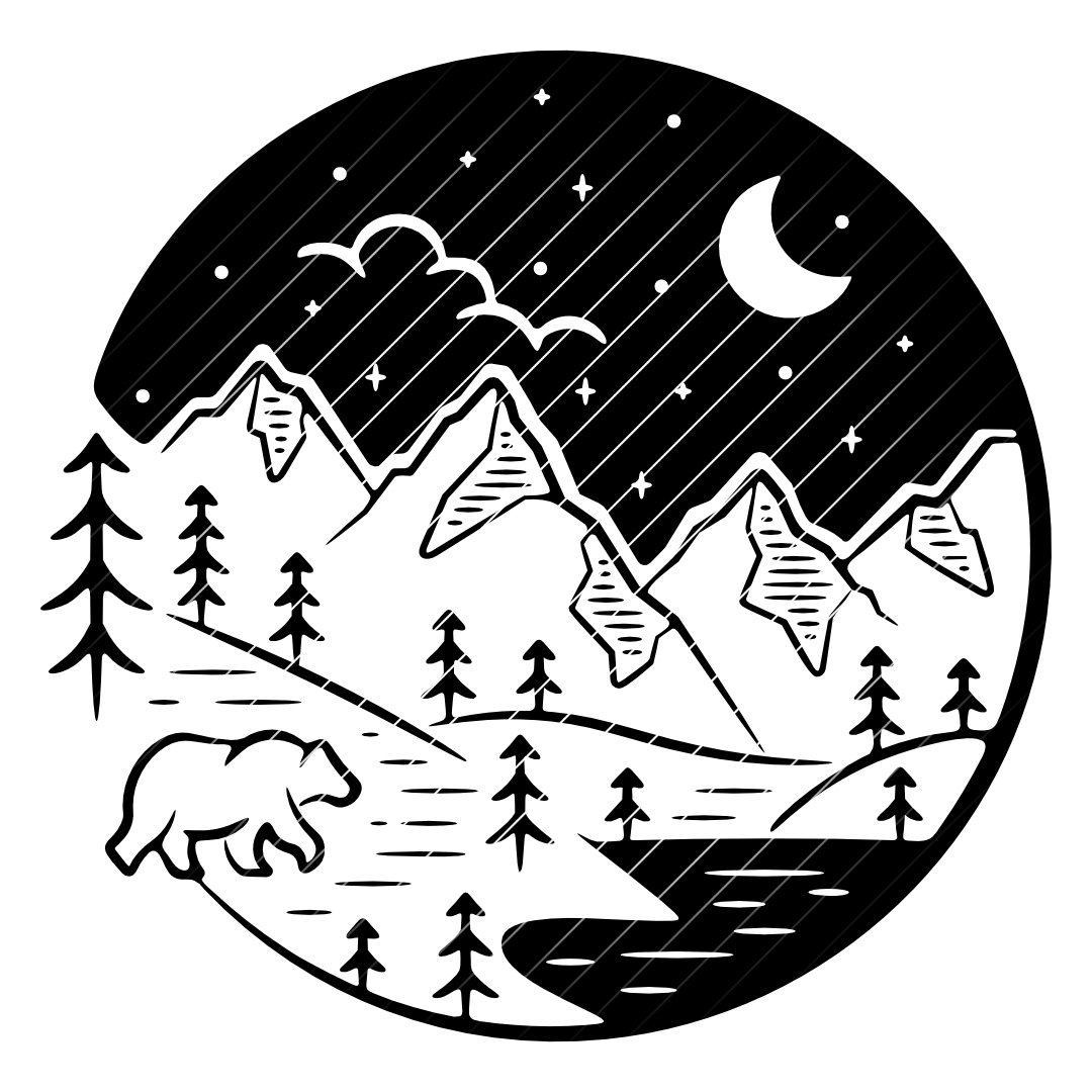 Grizzlybär SVG DXF PNG