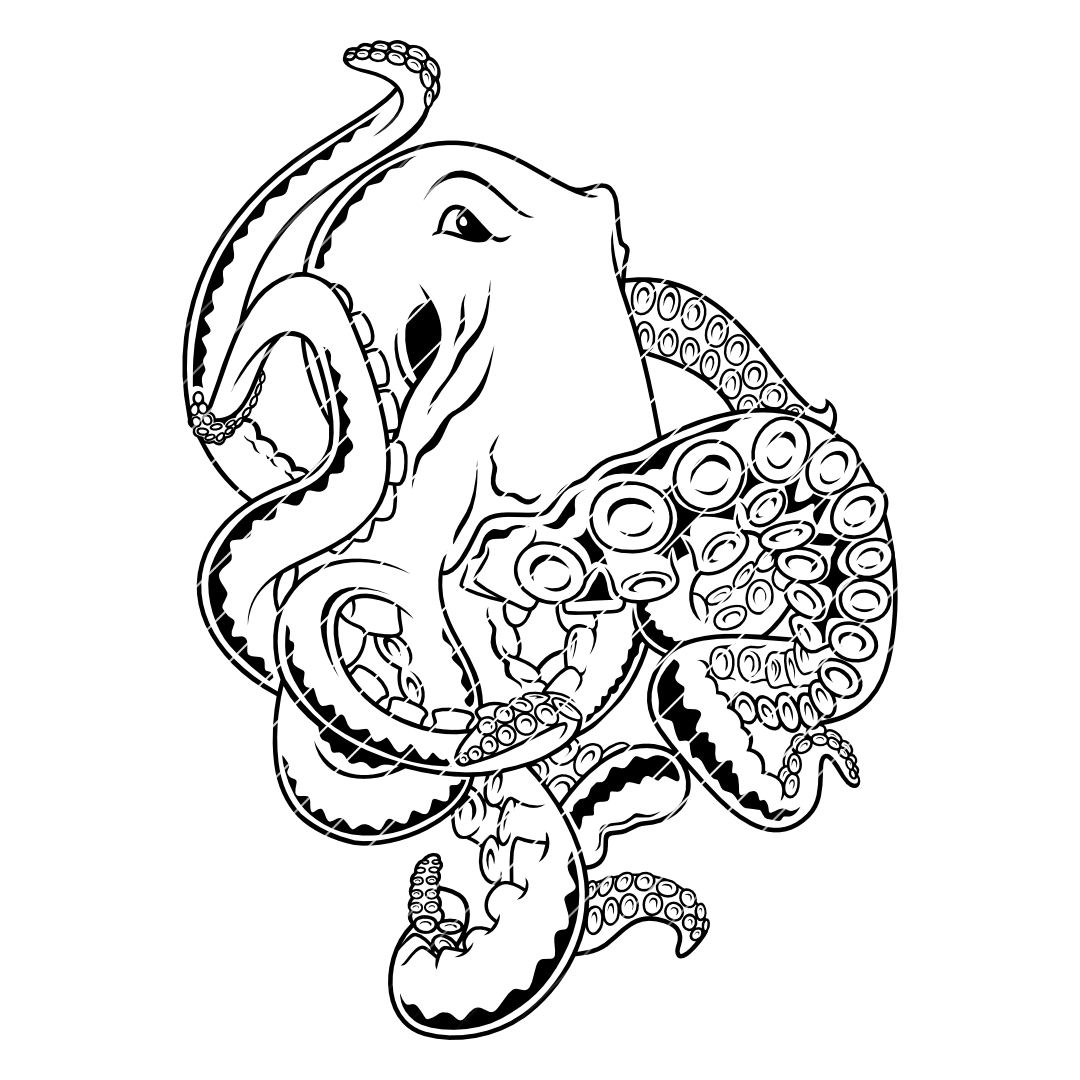 Krake – SVG | DXF | EPS | PNG | PDF