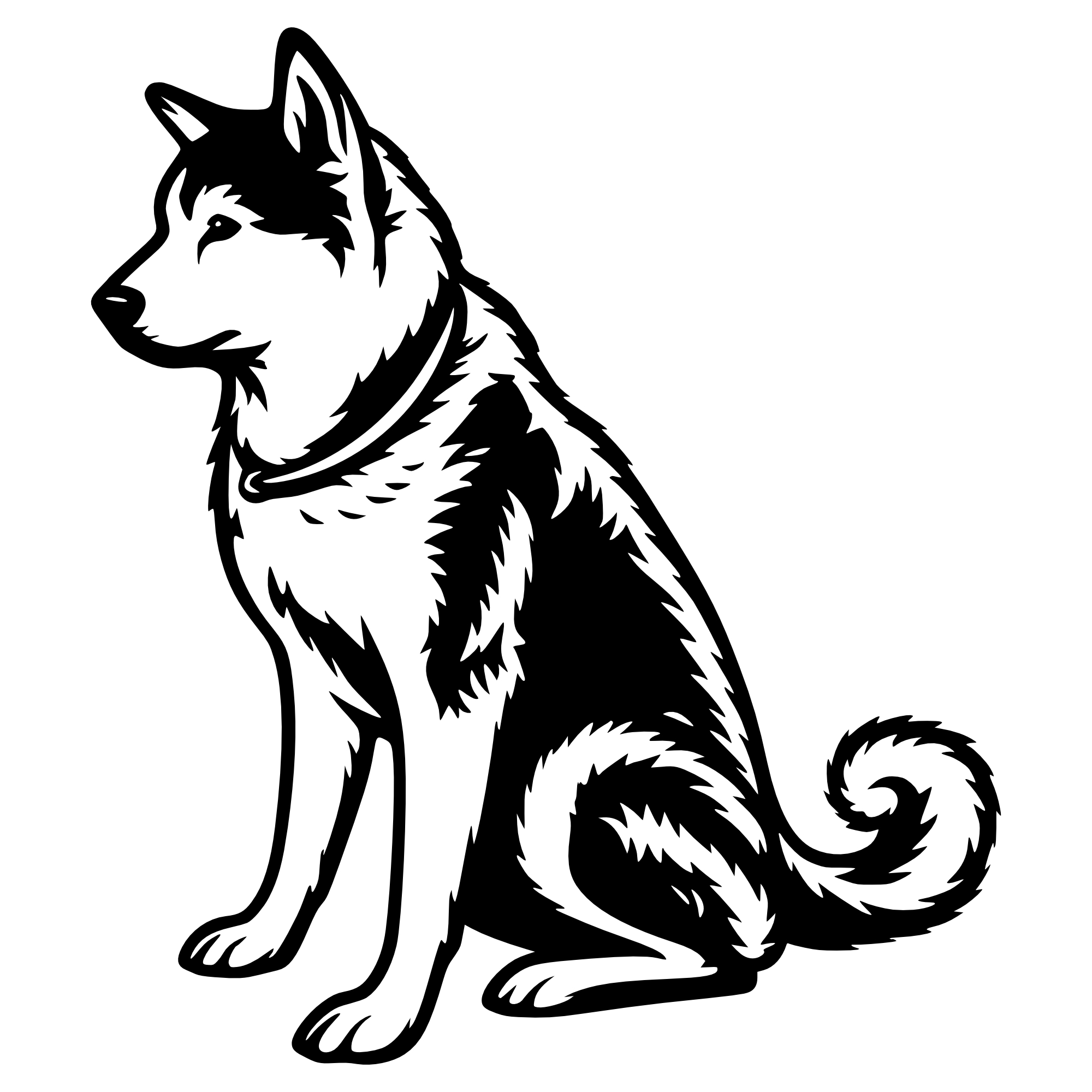 Akita Inu – SVG | DXF | EPS | PNG | PDF
