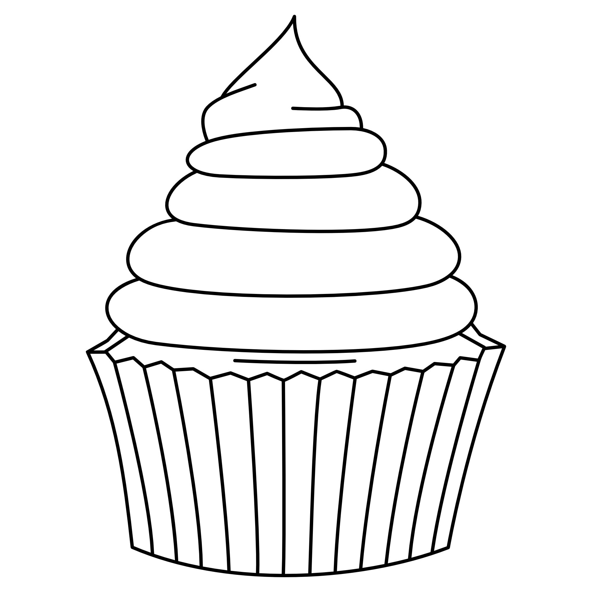 Cupcake #3 – SVG | DXF | EPS | PNG | PDF