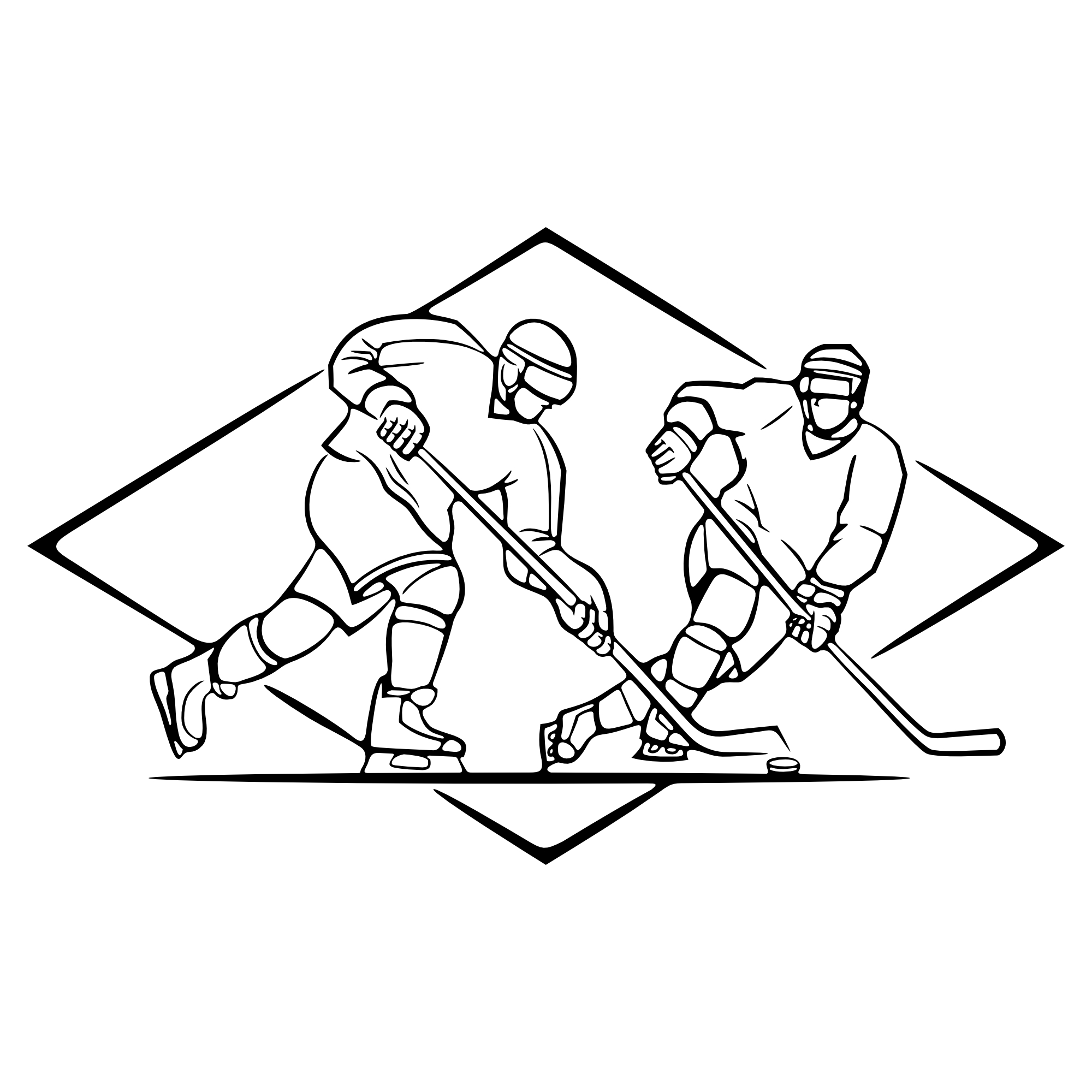 Eishockeyspieler – SVG | DXF | EPS | PNG | PDF