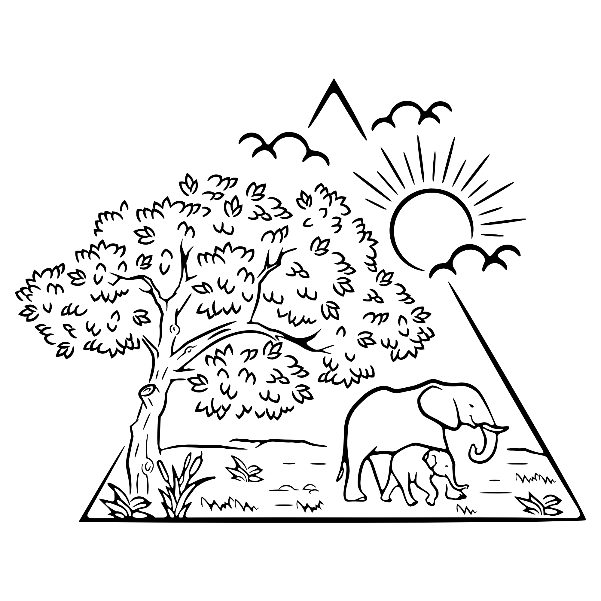 Elefanten #2 – SVG | DXF | EPS | PNG | PDF