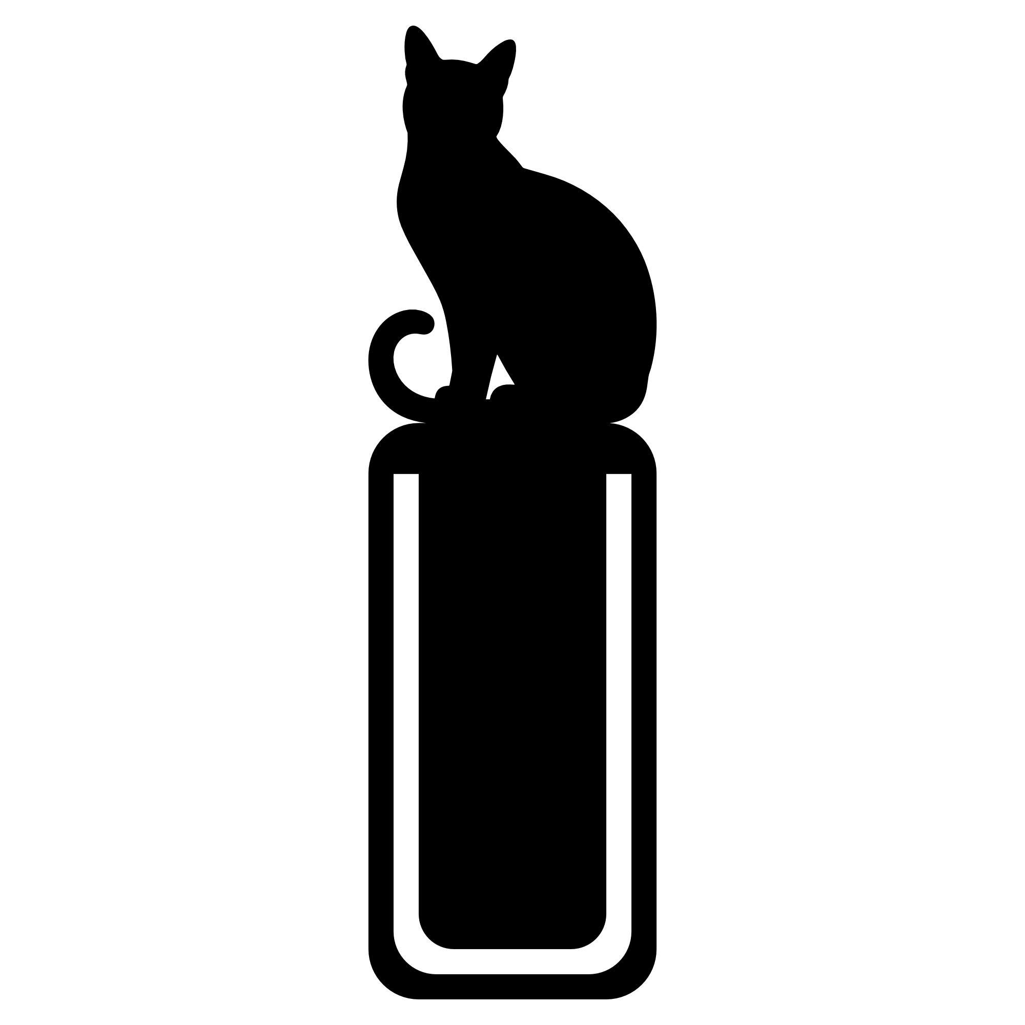 Katze Lesezeichen #2 – SVG | DXF | EPS | PNG | PDF