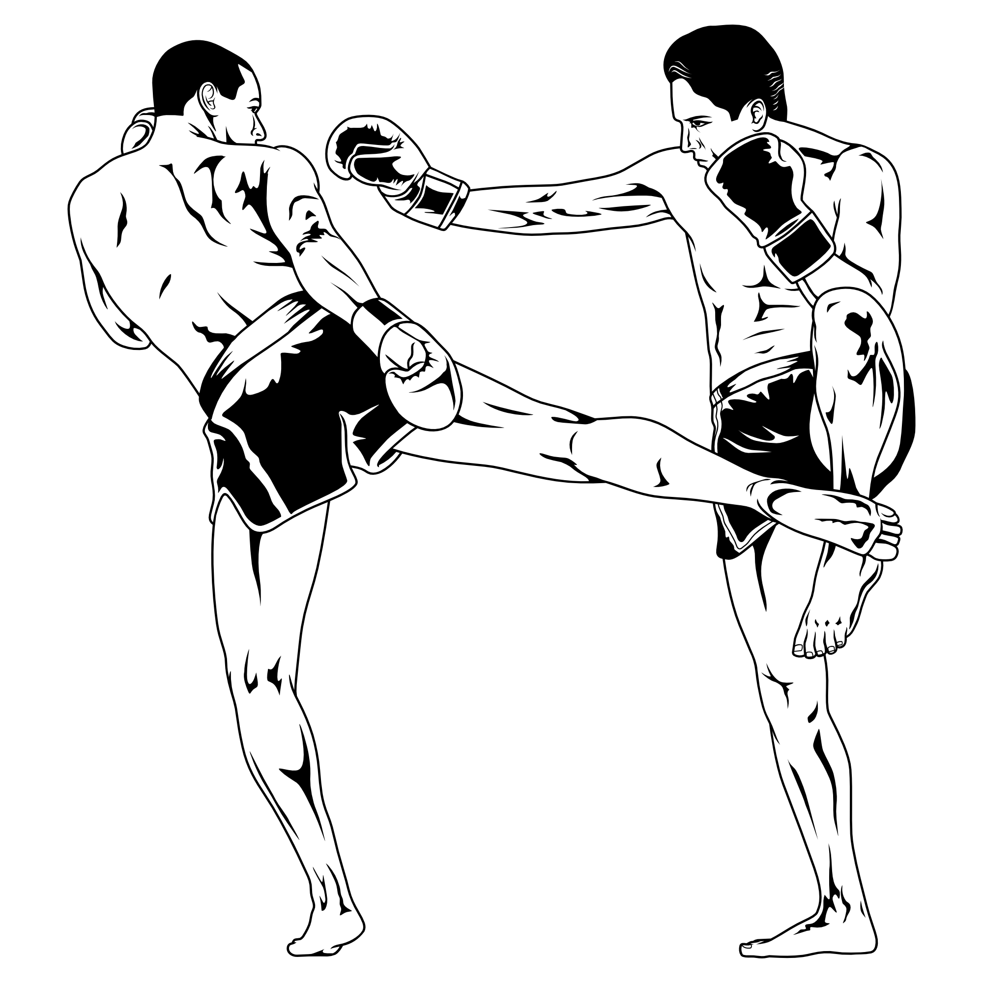 Kickboxer – SVG | DXF | EPS | PNG | PDF