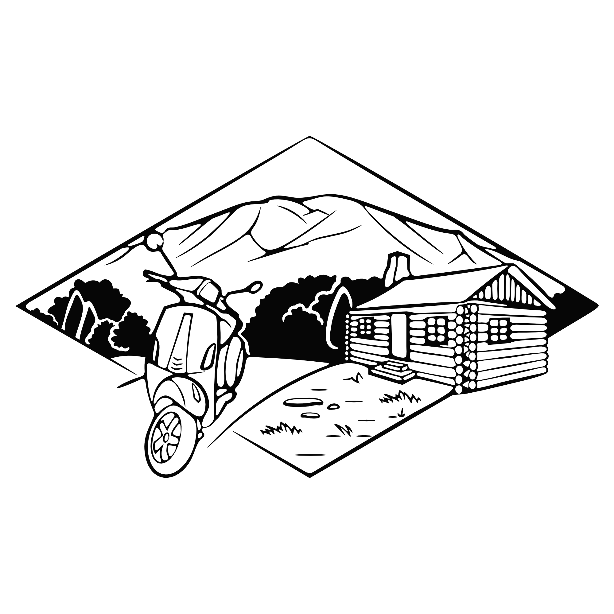 Motorroller #3 – SVG | DXF | EPS | PNG | PDF