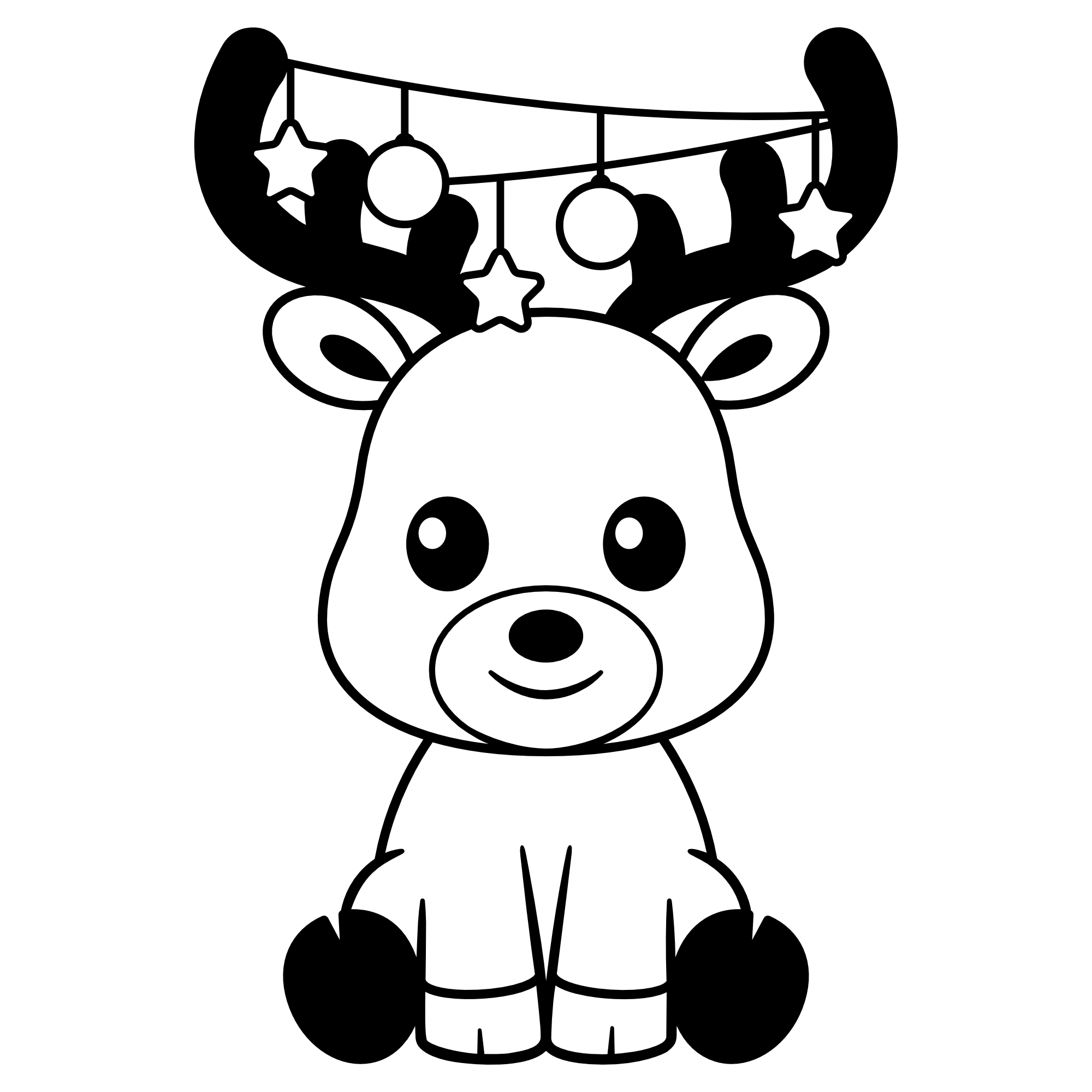 Rentier #2 – SVG | DXF | EPS | PNG | PDF
