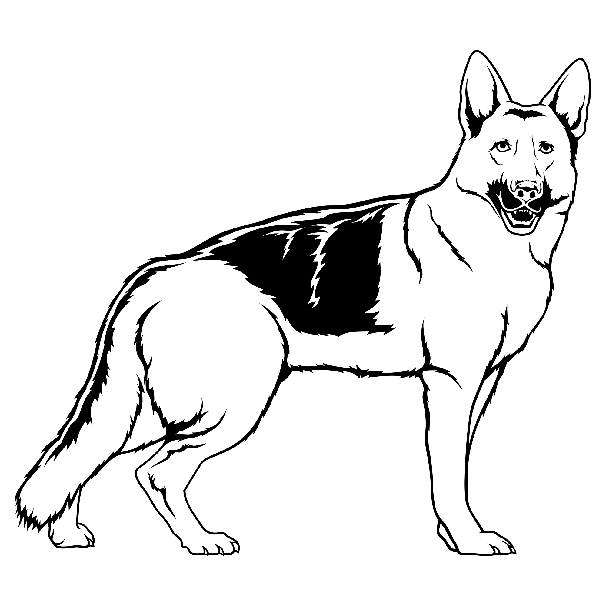 Schäferhund #2 – SVG | DXF | EPS | PNG | PDF