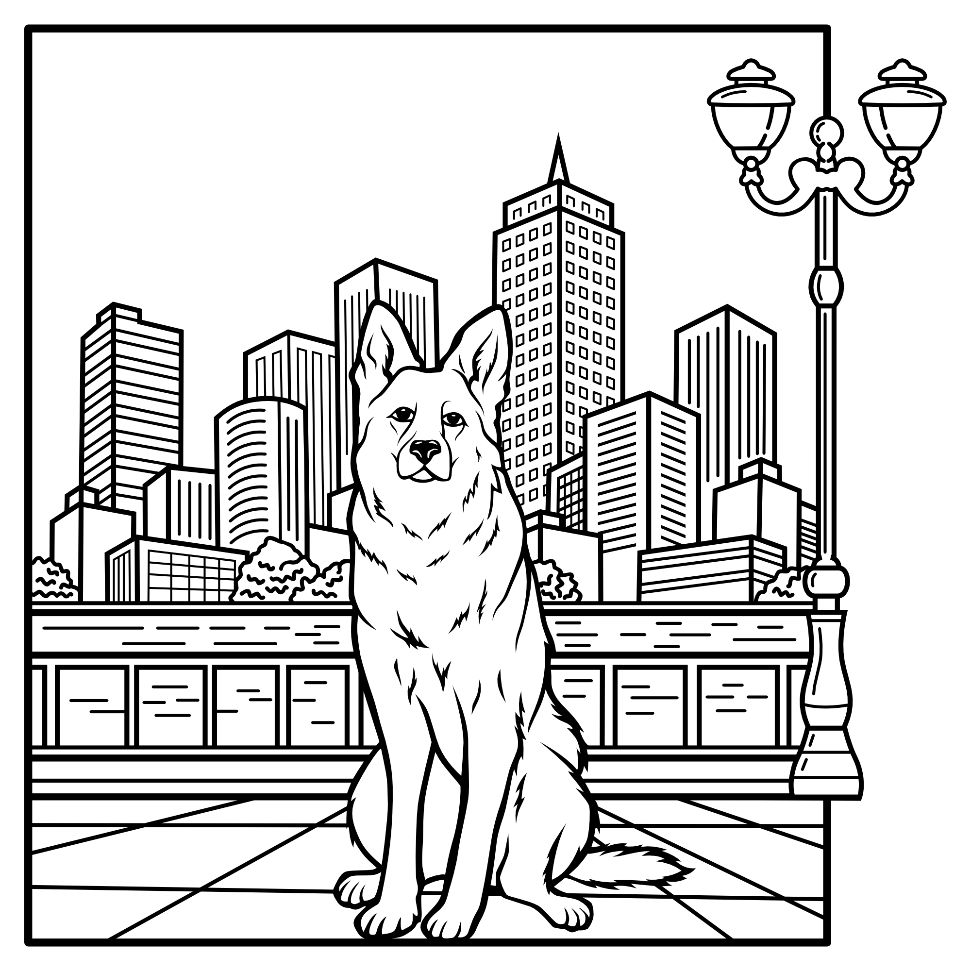 Schäferhund – SVG | DXF | EPS | PNG | PDF