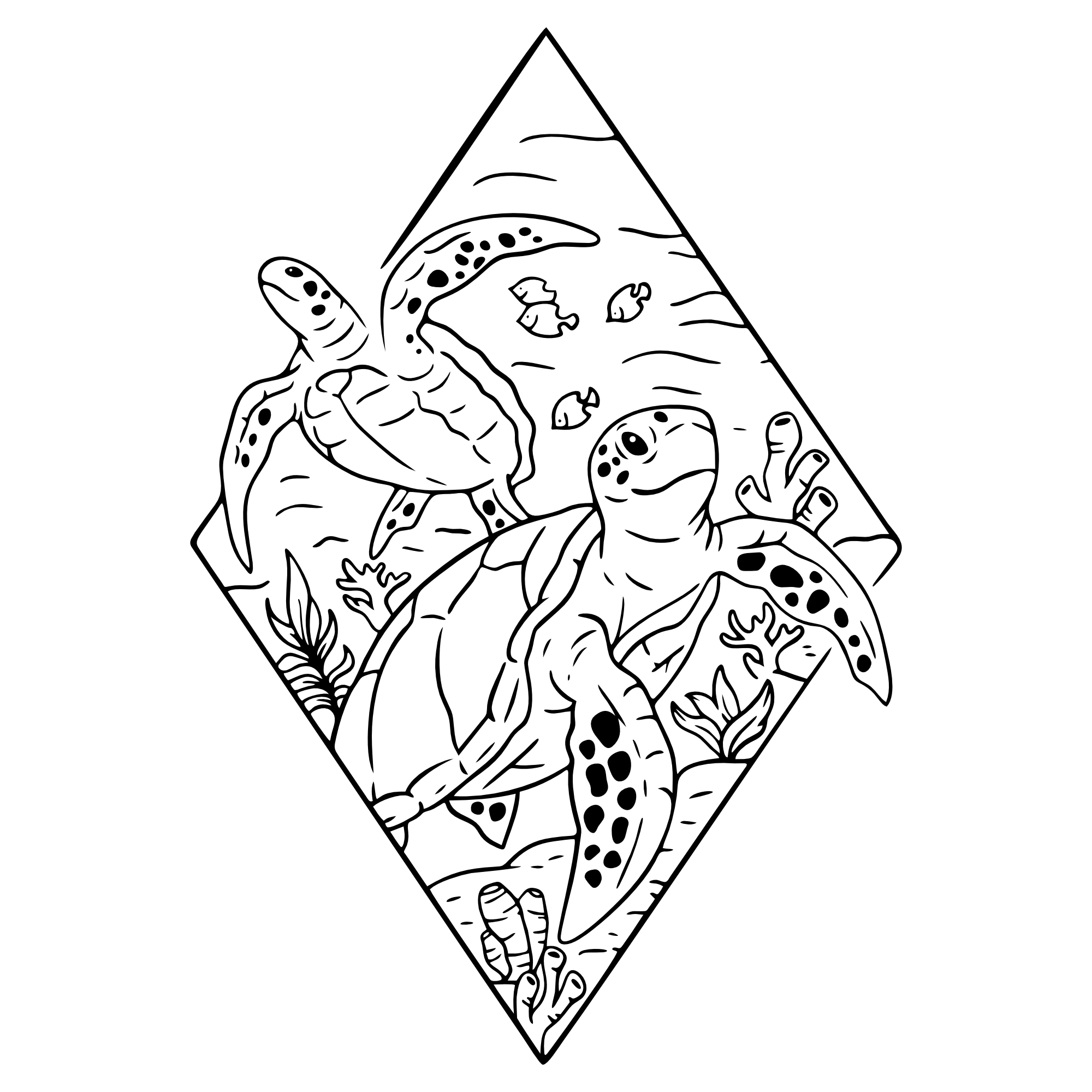 Schildkröten – SVG | DXF | EPS | PNG | PDF