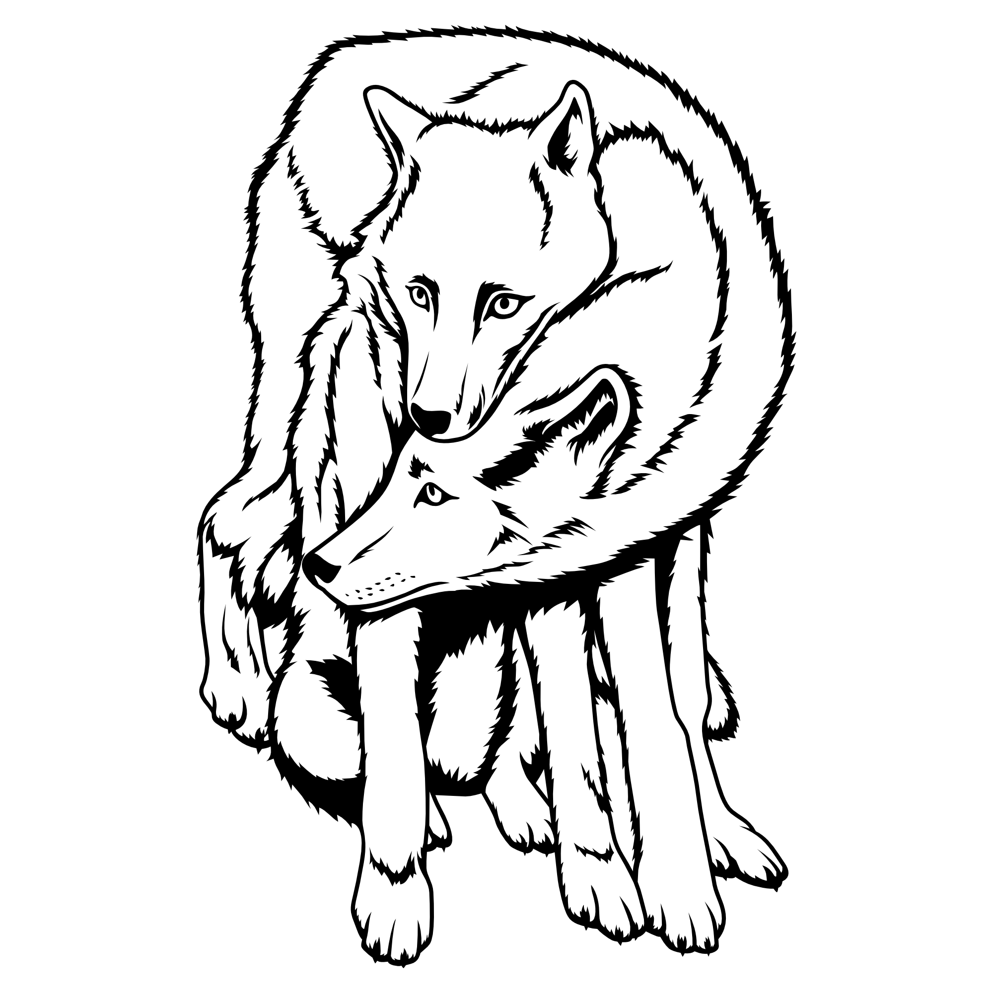 Wölfe – SVG | DXF | EPS | PNG | PDF