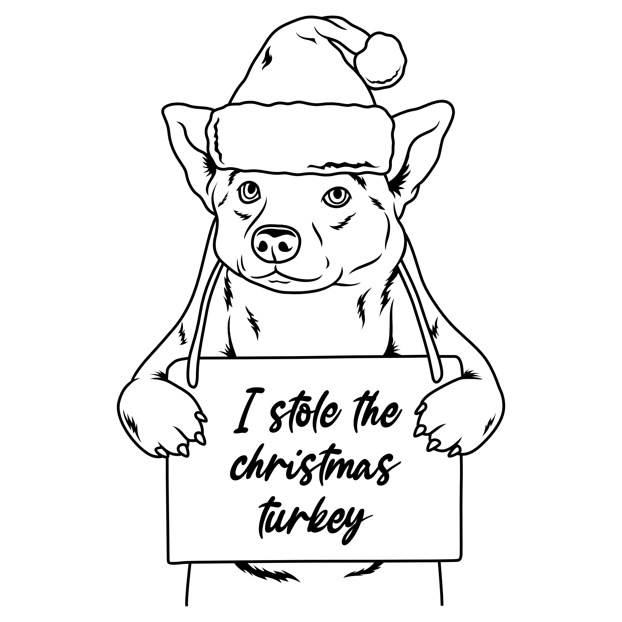 Corgi Weihnachtsmütze – SVG | DXF | EPS | PNG | PDF
