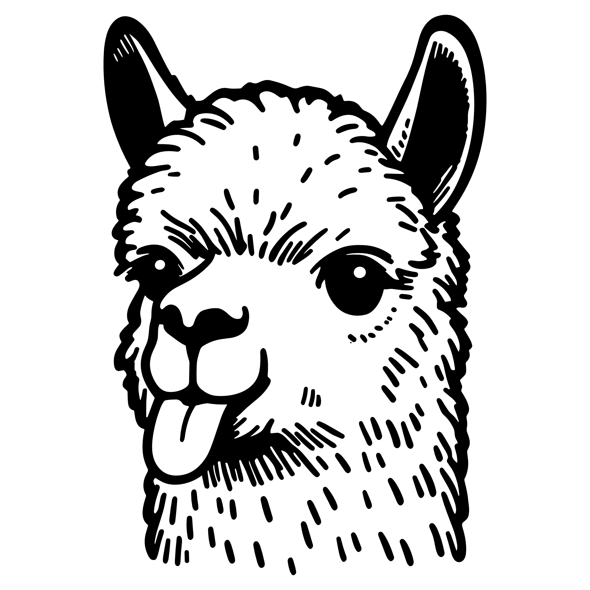 Crazy Alpaka – SVG | DXF | EPS | PNG | PDF