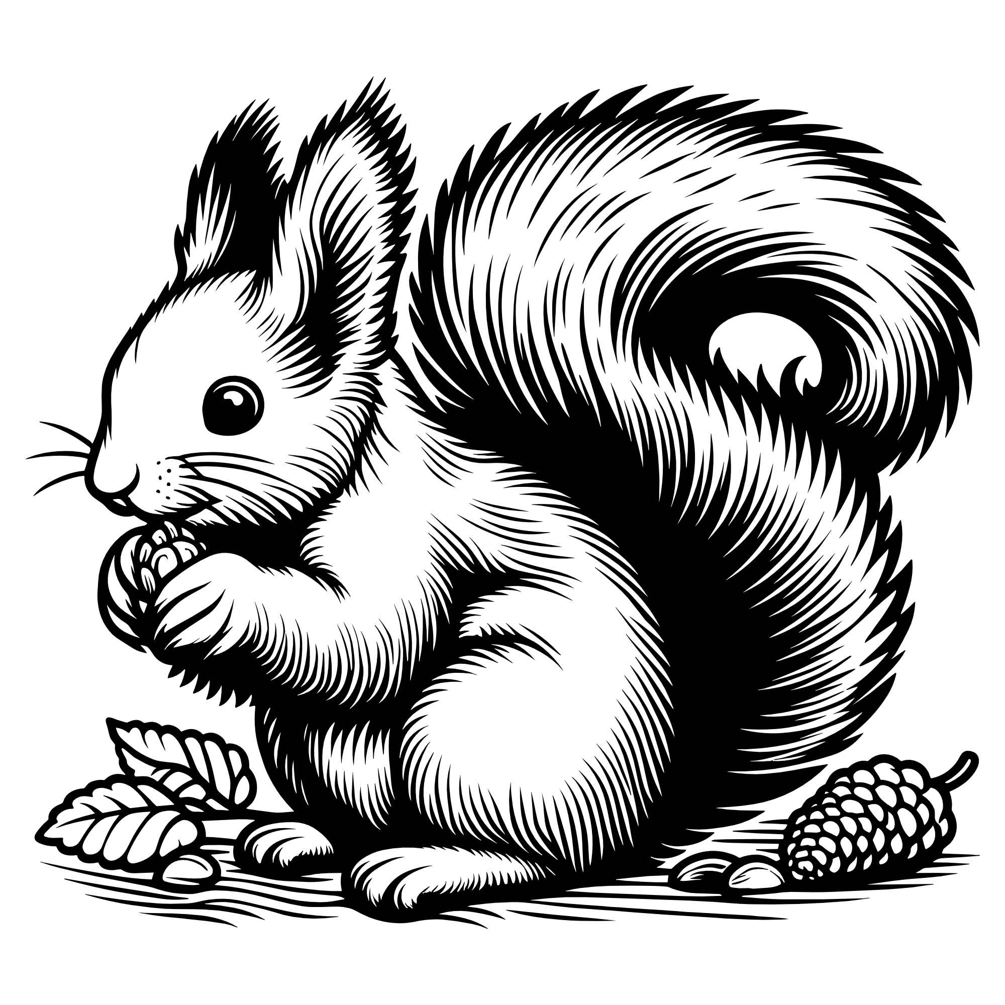 Eichhörnchen #3 – SVG | DXF | EPS | PNG | PDF