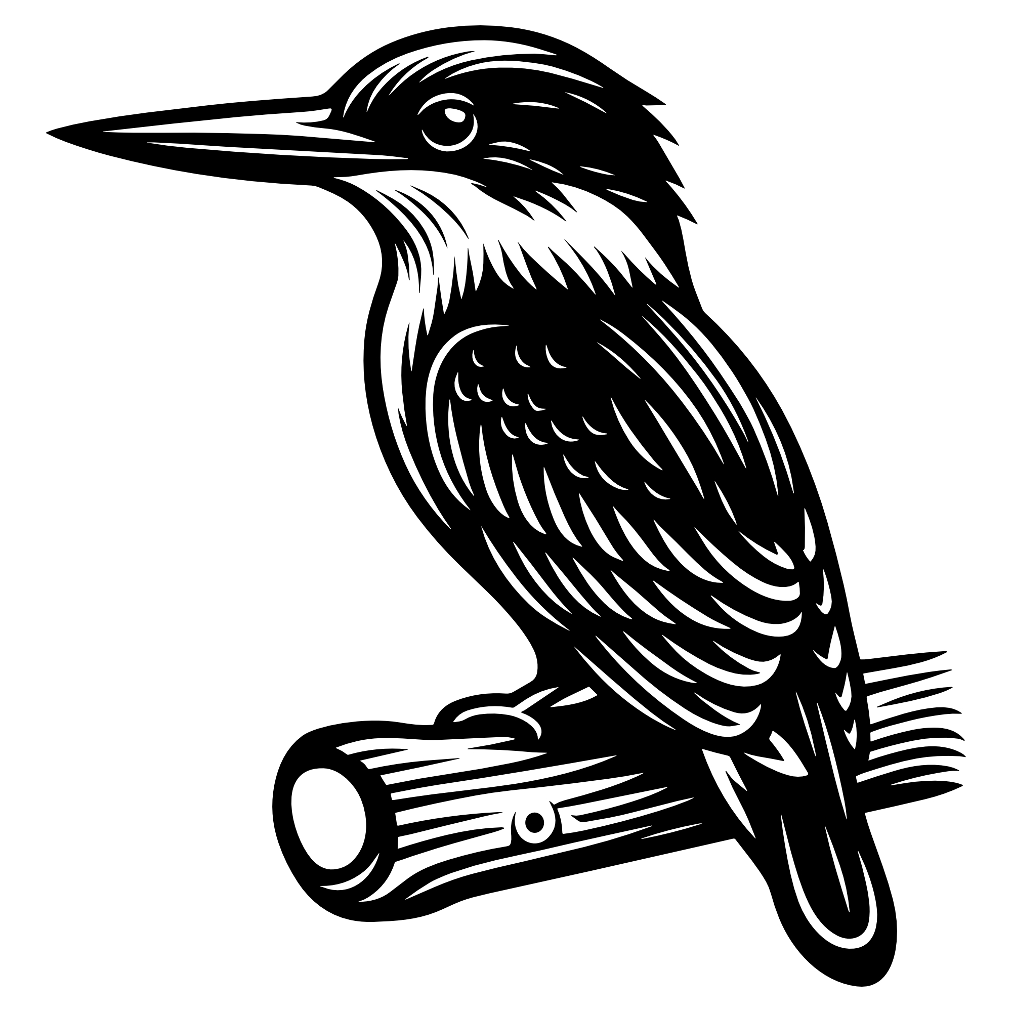 Eisvogel – SVG | DXF | EPS | PNG | PDF