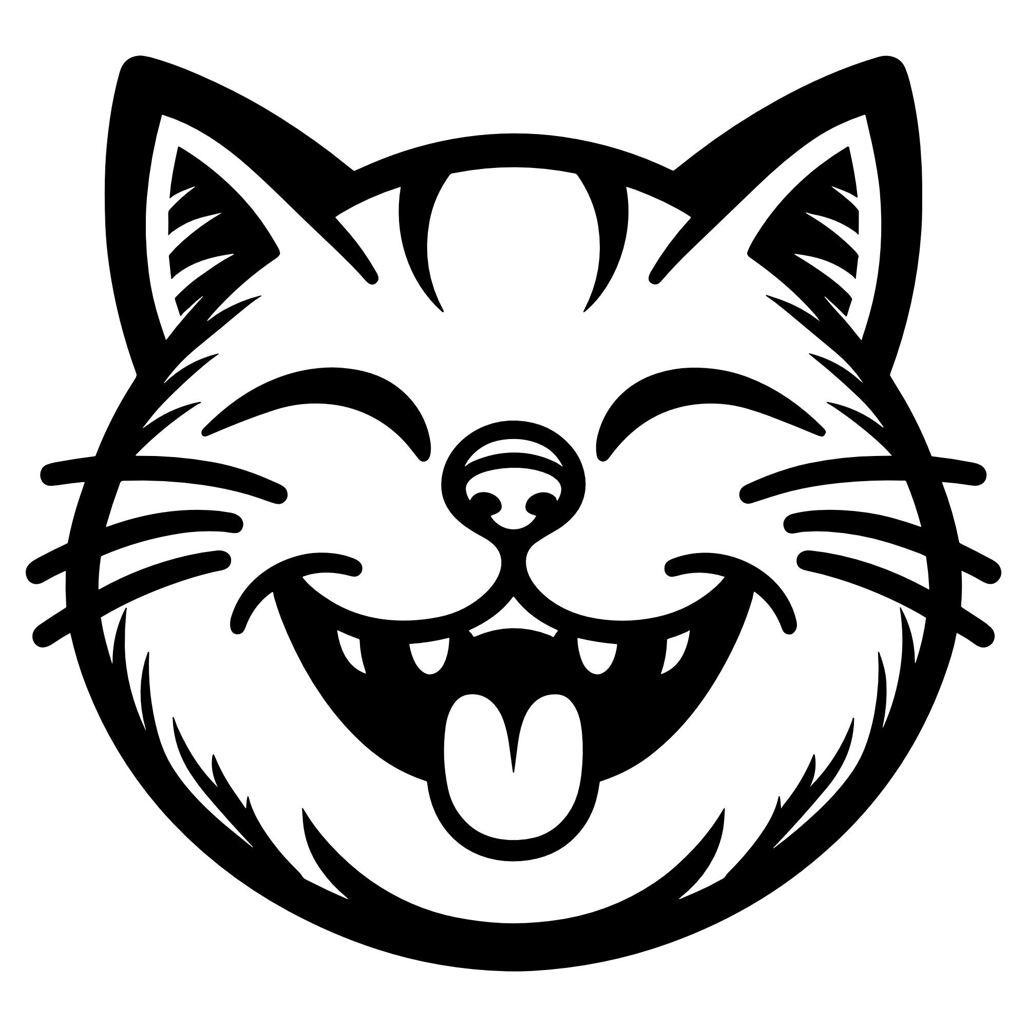 Grinsekatze – SVG | DXF | EPS | PNG | PDF