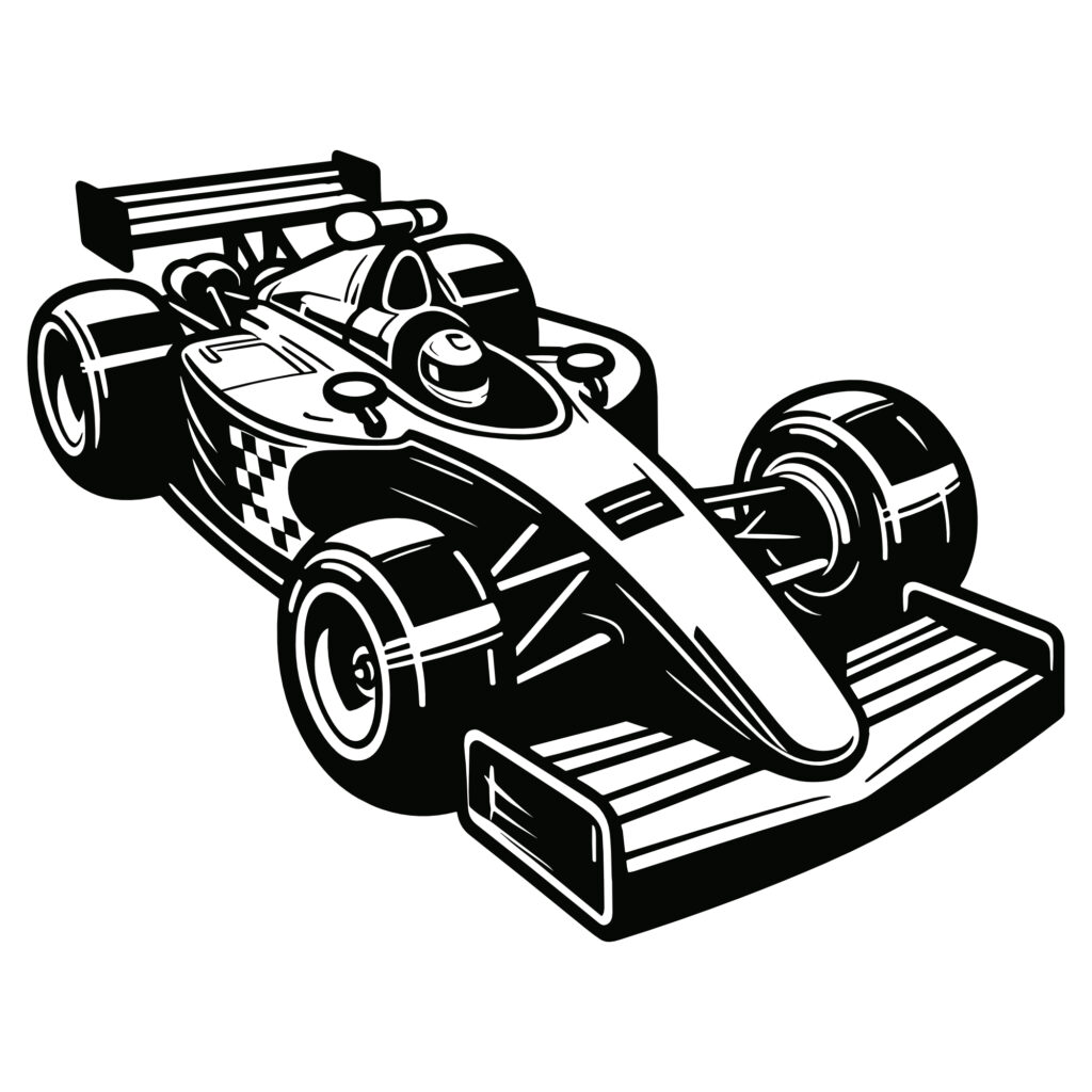 Rennauto - Kostenlose SVG | DXF | EPS | PNG | PDF