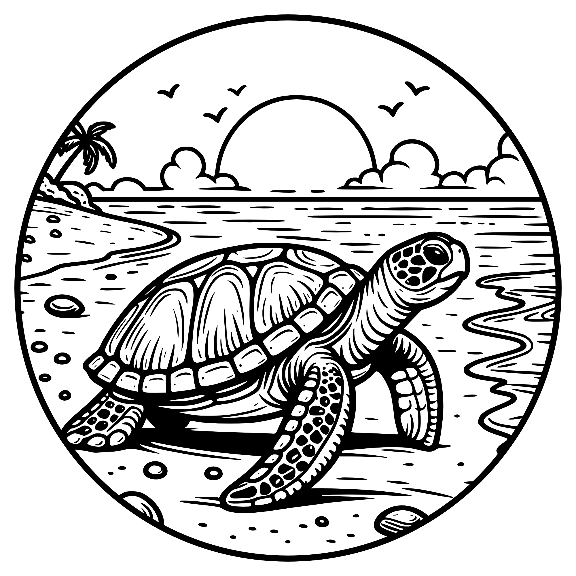Schildkröte #3 – SVG | DXF | EPS | PNG | PDF