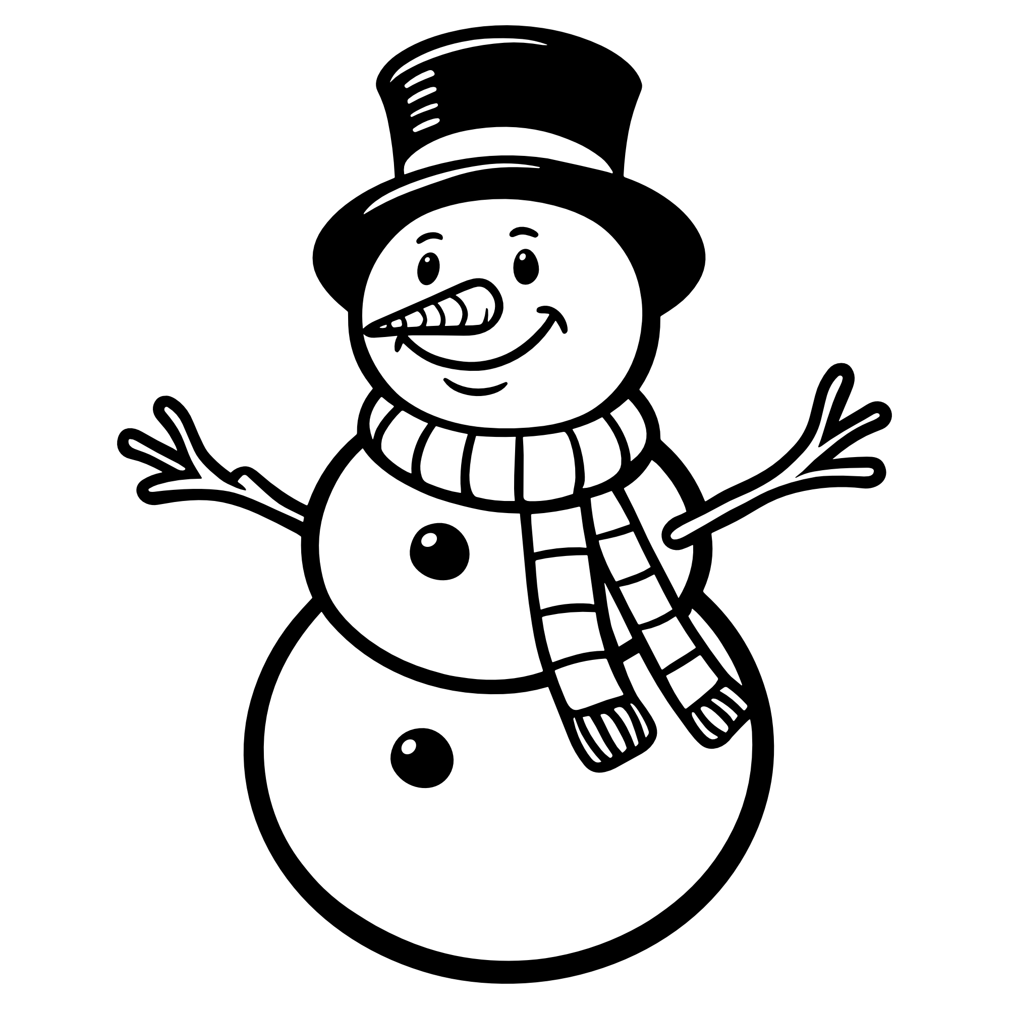 Schneemann #2 – SVG | DXF | EPS | PNG | PDF