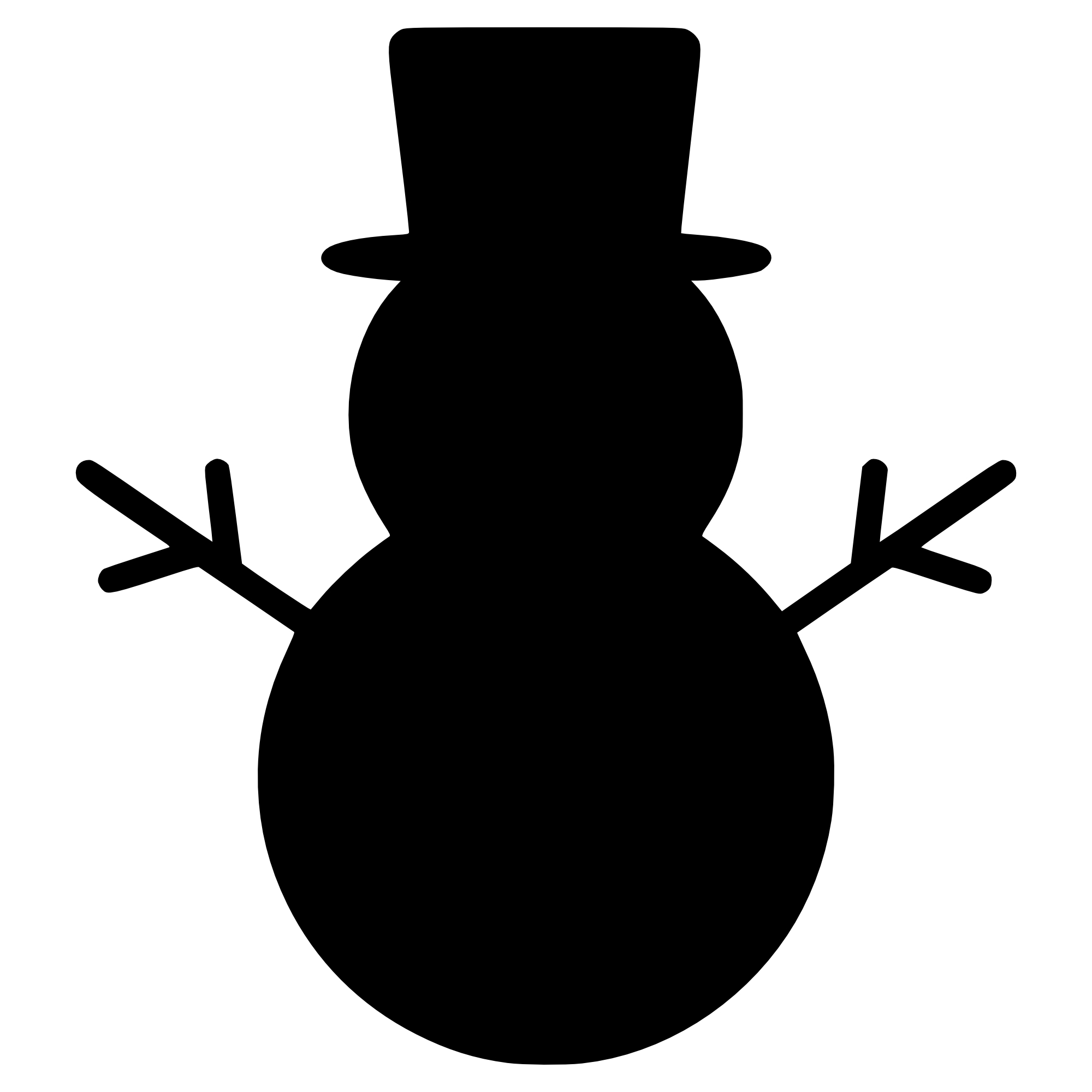 Schneemann Silhouette – SVG | DXF | EPS | PNG | PDF