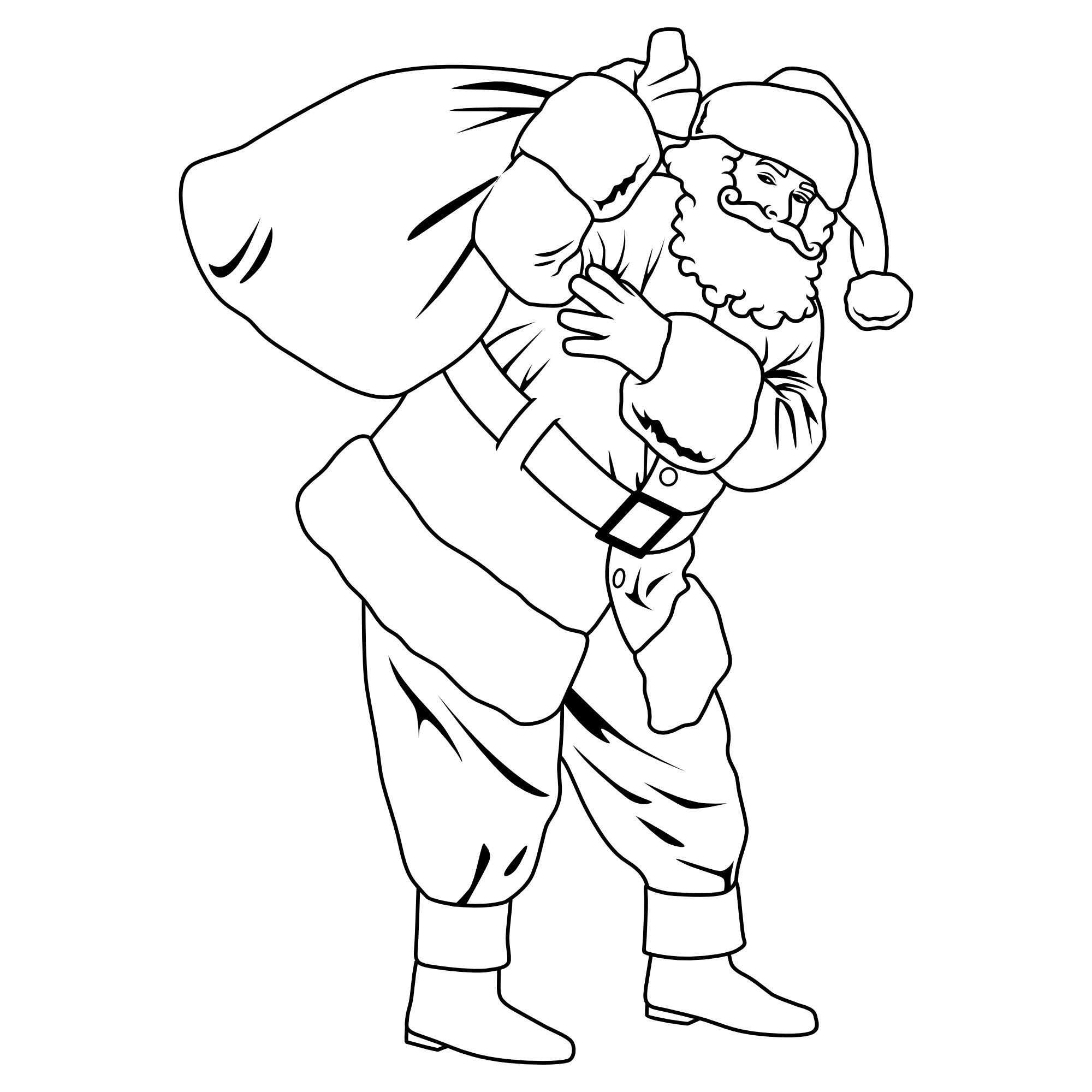 Weihnachtsmann #4 – SVG | DXF | EPS | PNG | PDF