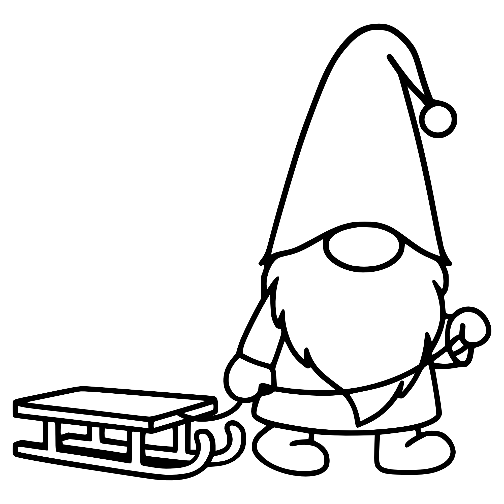 Wichtel Schlitten – SVG | DXF | EPS | PNG | PDF