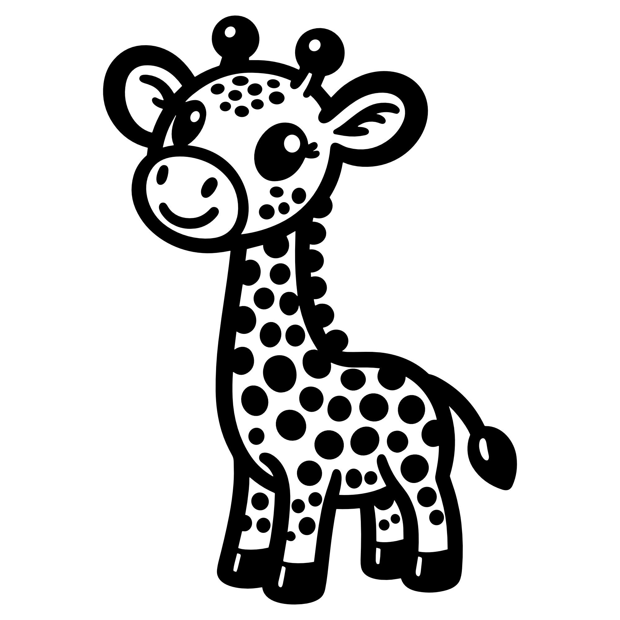 Happy Giraffe – SVG | DXF | EPS | PNG | PDF
