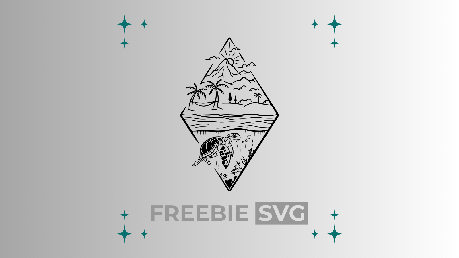 Schildkröte | Laser- & Plotterdatei | Kostenlose SVG-Datei