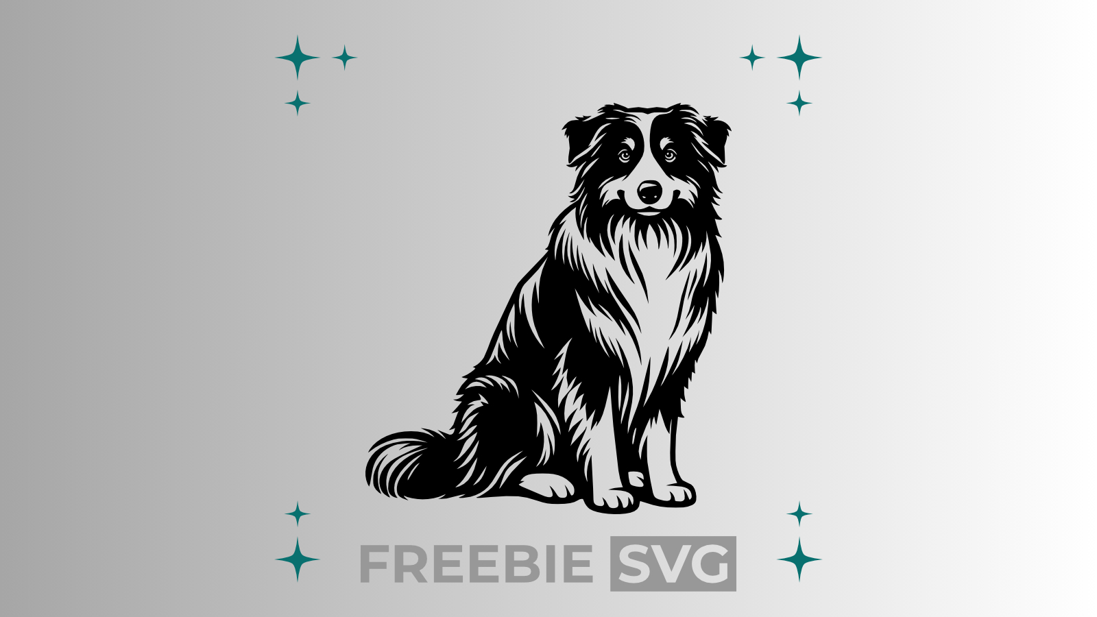 Australian Shepherd #2 | Laser- & Plotterdatei | Kostenlose SVG-Datei