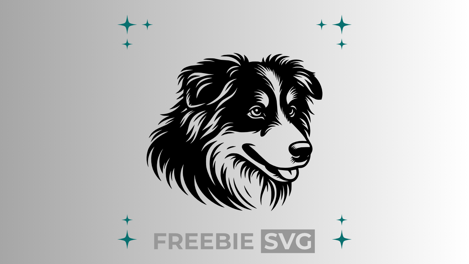 Australian Shepherd #3 | Laser- & Plotterdatei | Kostenlose SVG-Datei