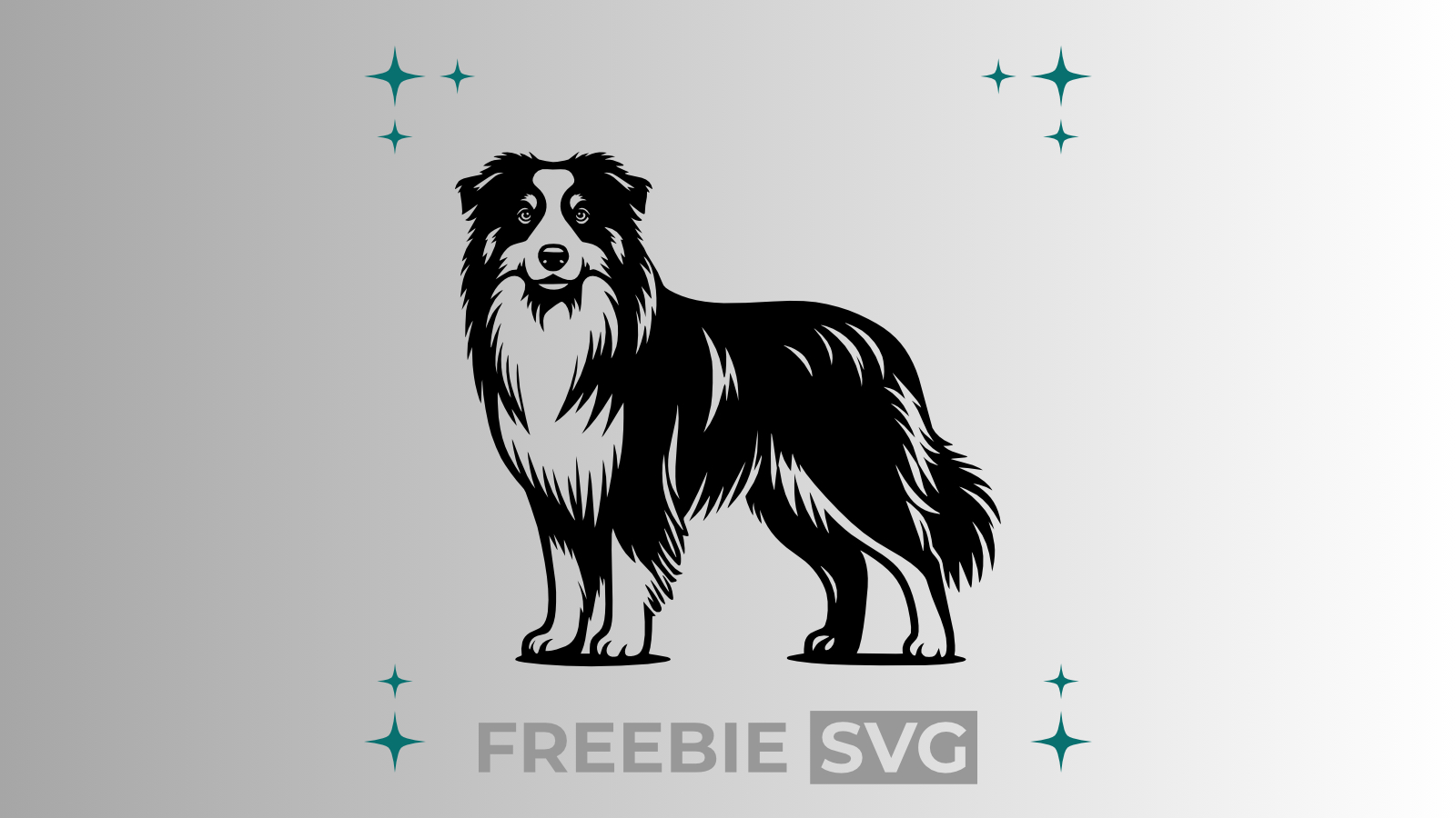 Australian Shepherd #6 | Laser- & Plotterdatei | Kostenlose SVG-Datei