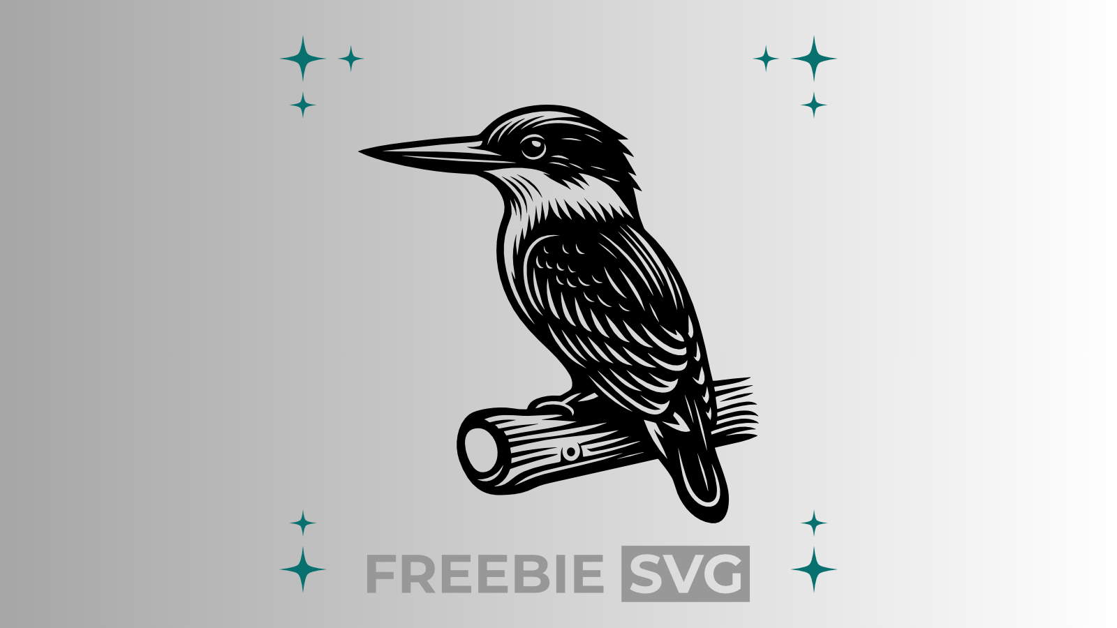 Eisvogel | Laser- & Plotterdatei | Kostenlose SVG-Datei