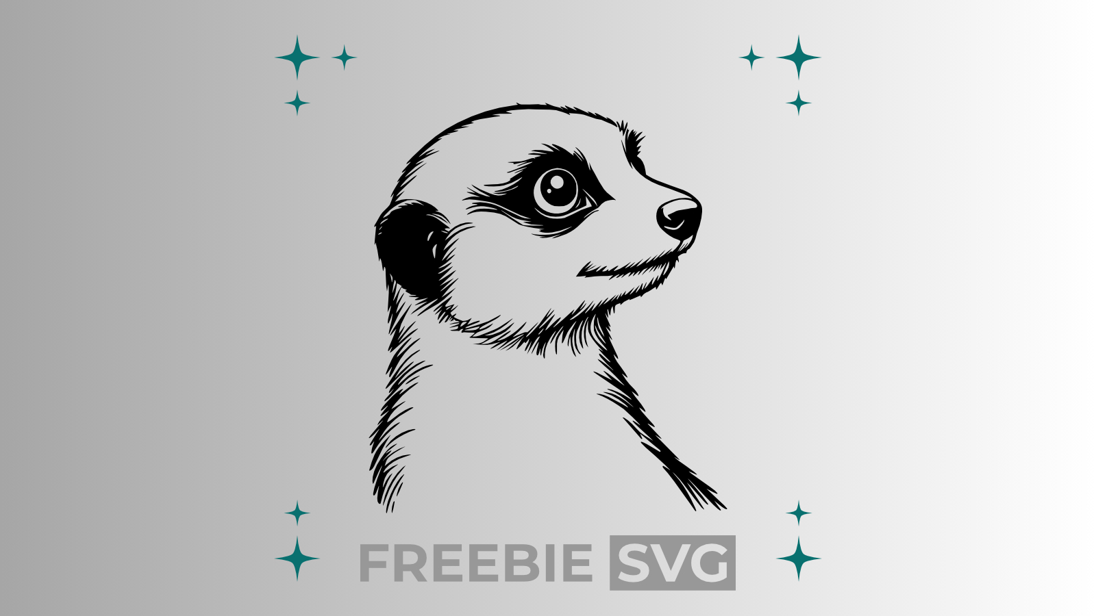 Erdmännchen #2 | Laser- & Plotterdatei | Kostenlose SVG-Datei