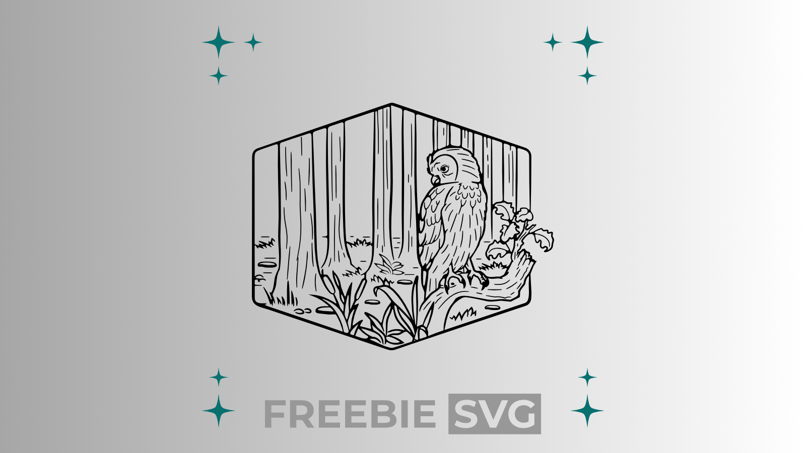 Eule | Laser- & Plotterdatei | Kostenlose SVG-Datei