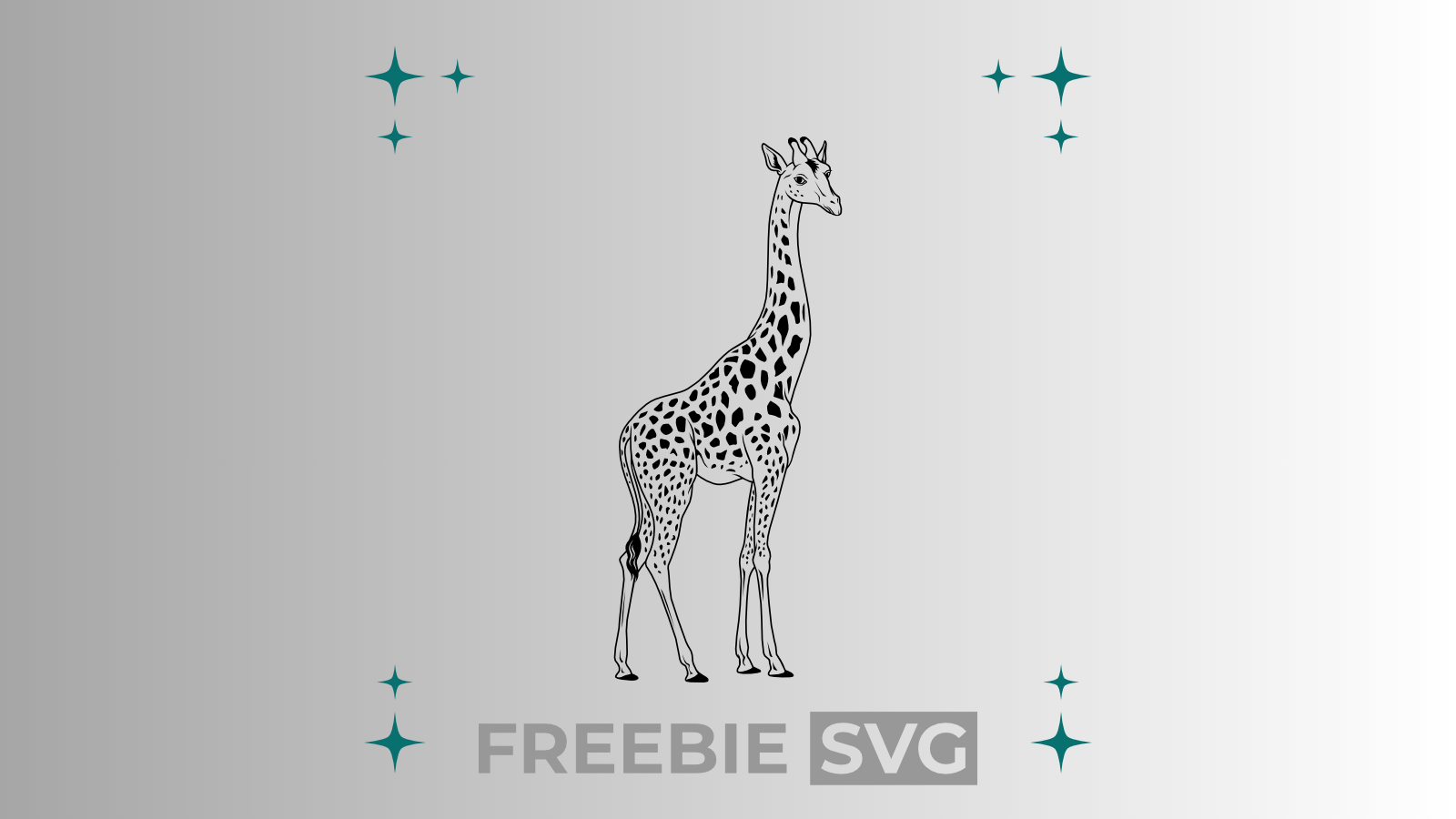 Giraffe | Laser- & Plotterdatei | Kostenlose SVG-Datei