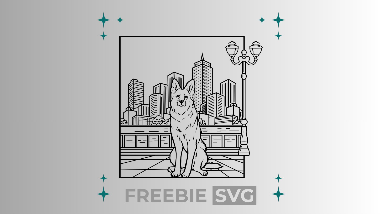 Schäferhund | Laser- & Plotterdatei | Kostenlose SVG-Datei