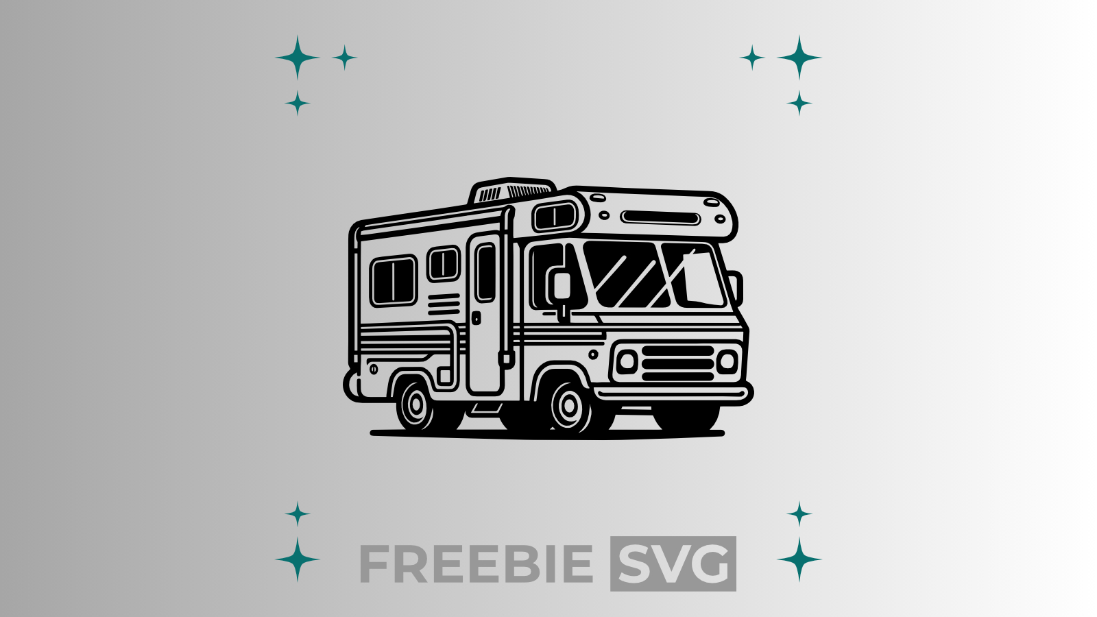 Wohnmobil | Laser- & Plotterdatei | Kostenlose SVG-Datei