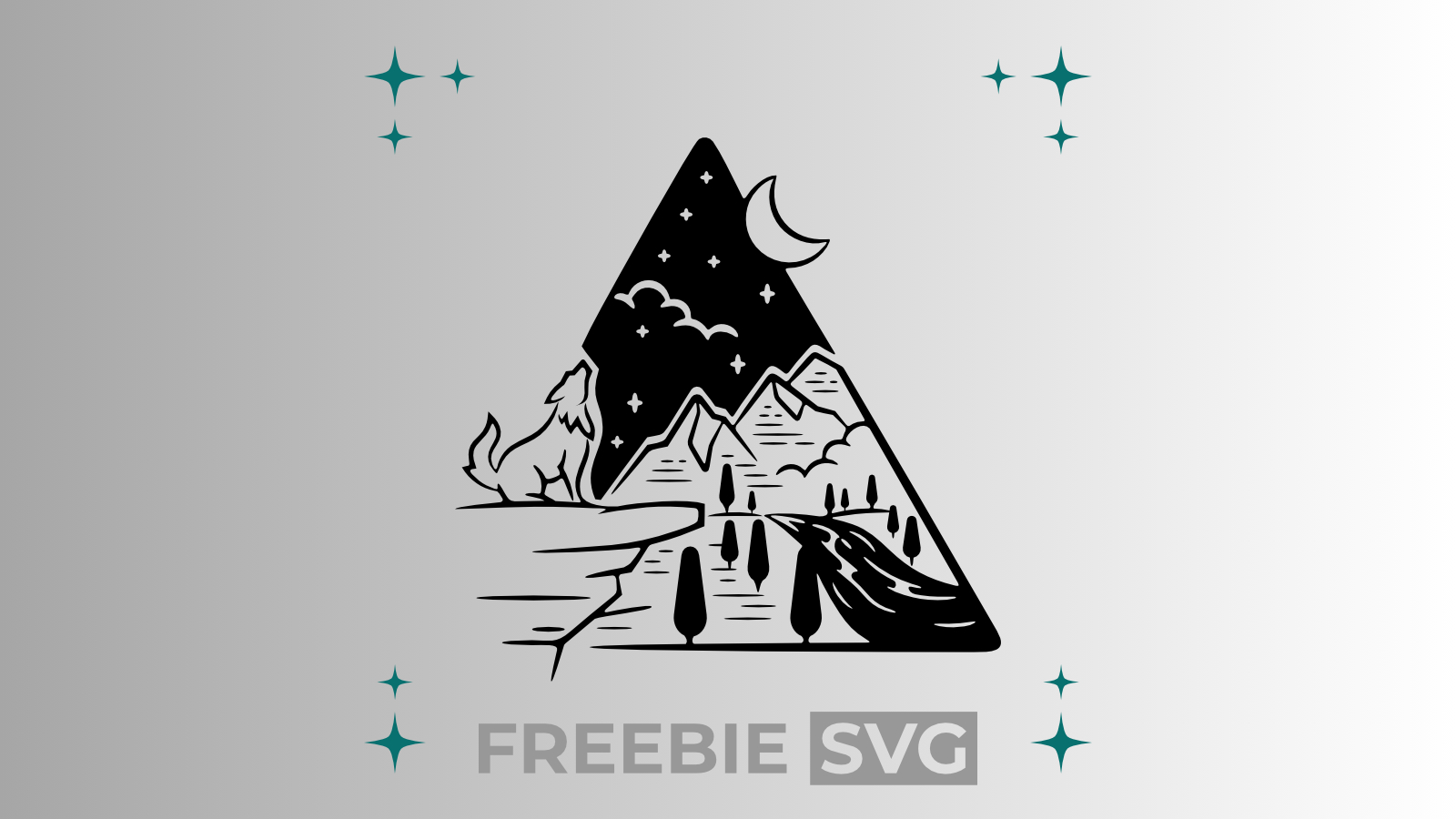 Wolf | Laser- & Plotterdatei | Kostenlose SVG-Datei