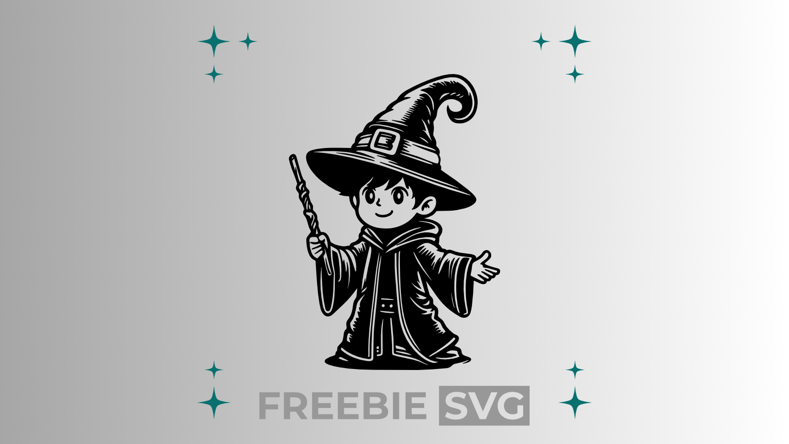 Zauberschüler | Laser- & Plotterdatei | Kostenlose SVG-Datei