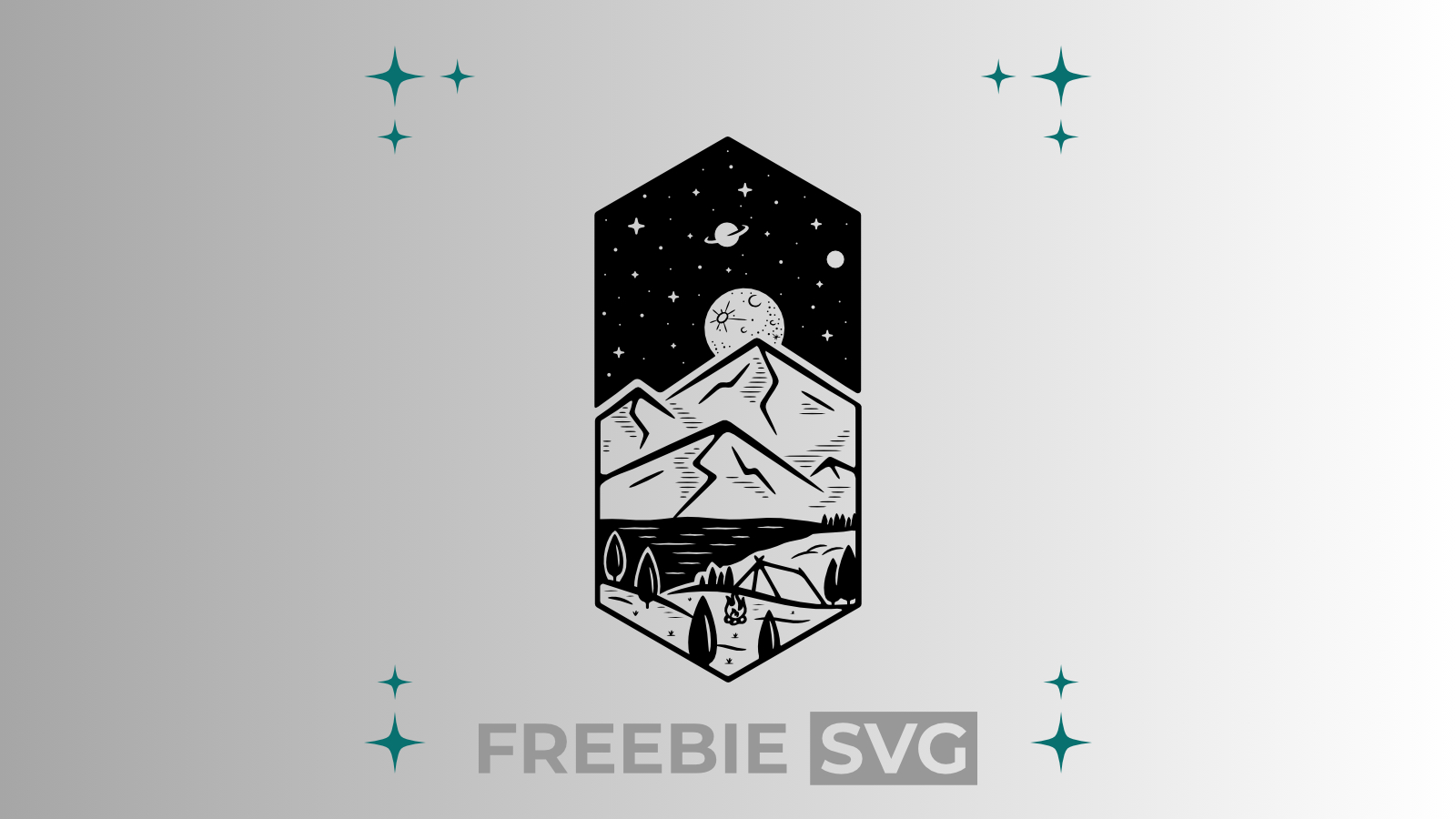 Zelt | Laser- & Plotterdatei | Kostenlose SVG-Datei