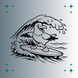 Möwe Surfer | Plotterdatei | SVG & PNG