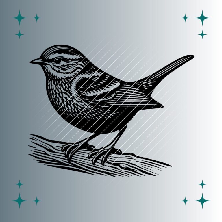 Alpenbraunelle #2 | Plotterdatei | SVG & PNG