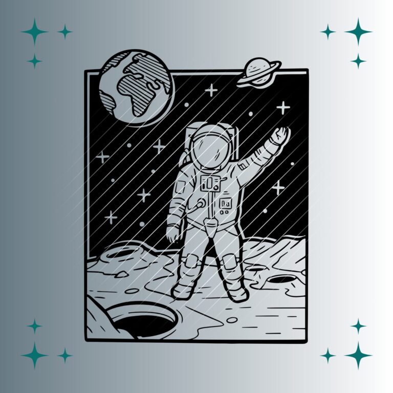 Astronaut #2 | Plotterdatei | SVG & PNG