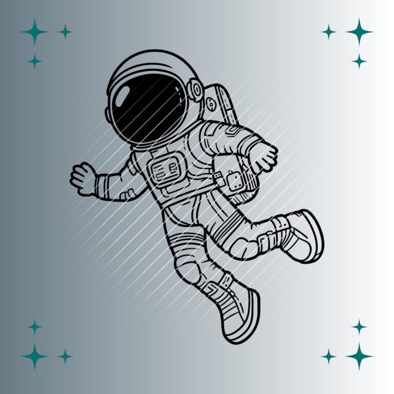 Astronaut | Plotterdatei | SVG & PNG