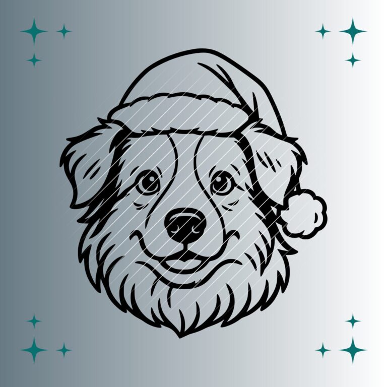 Australian Shepherd Weihnachtsmütze | Plotterdatei | SVG & PNG