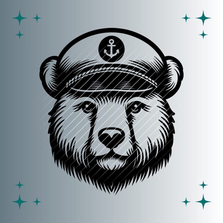 Bär Seemannsmütze | Plotterdatei | SVG & PNG