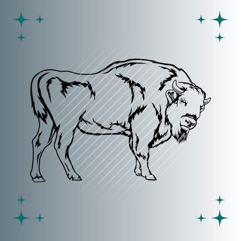 Bison | Plotterdatei | SVG & PNG