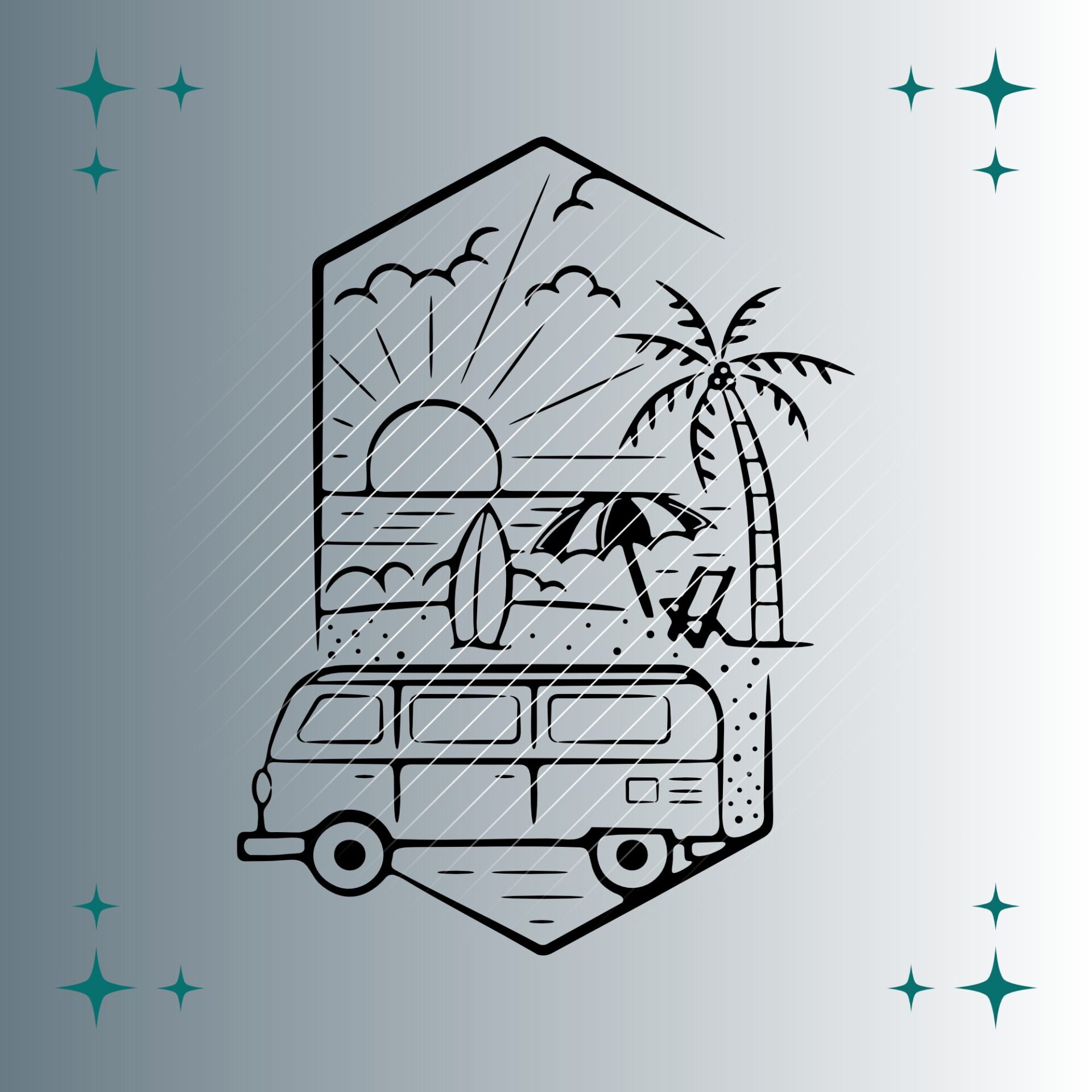 Camper #2 | Plotterdatei | SVG & PNG