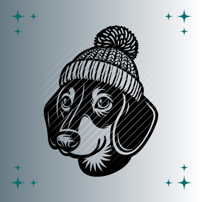 Dackel Bommelmütze | Plotterdatei | SVG & PNG