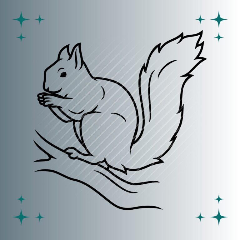Eichhörnchen #2 | Plotterdatei | SVG & PNG